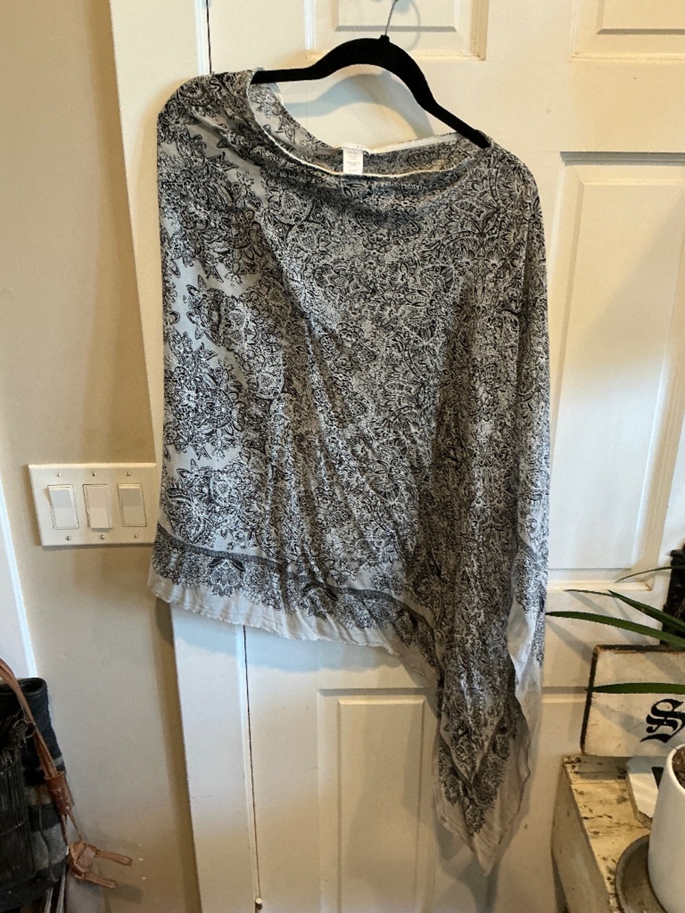 J.Jill asymmetrical poncho type top!